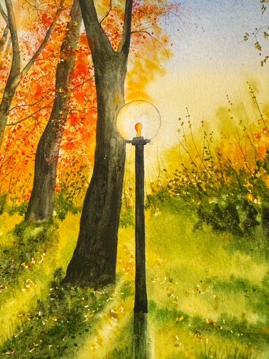 "Autumn Lamp in the Park" — Tatiana Mereacre (2025)