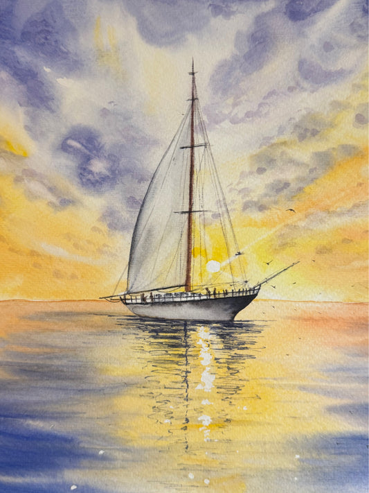 “Voyage Through the Sunset” — Tatiana Mereacre (2024)