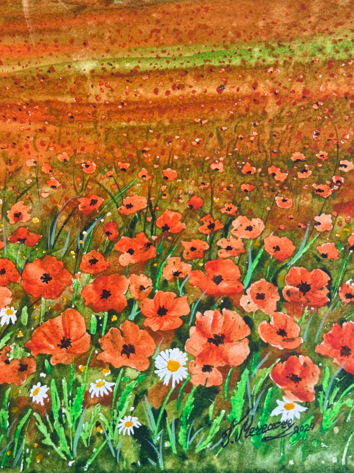 “Crimson Horizon” — Tatiana Mereacre (2024)