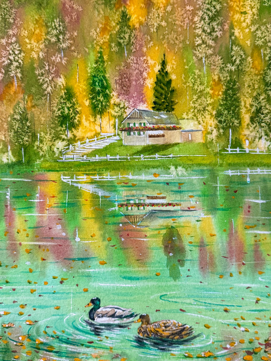 "November at Fusine Lakes" — Tatiana Mereacre (2025)