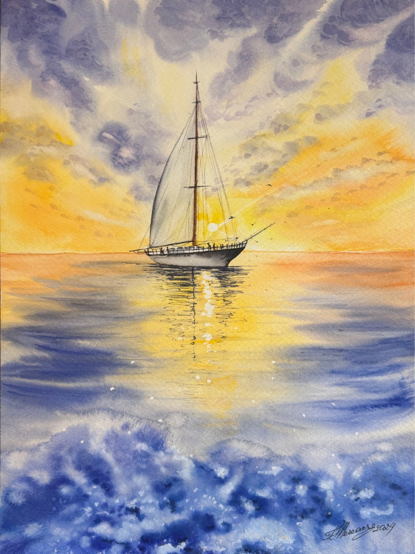 “Voyage Through the Sunset” — Tatiana Mereacre (2024)