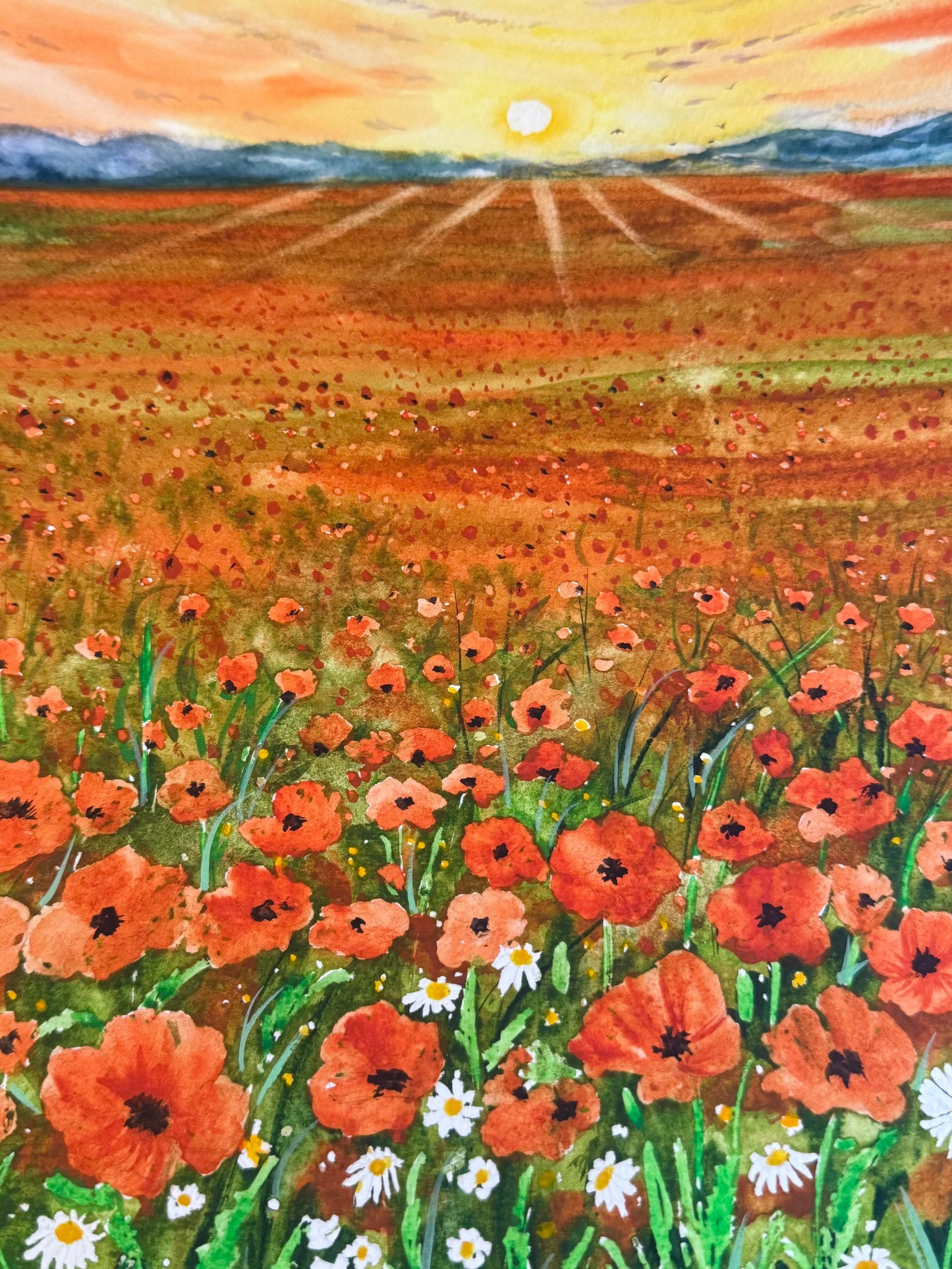 “Crimson Horizon” — Tatiana Mereacre (2024)