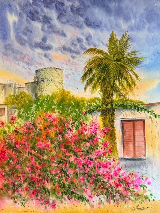 "Mediterranean Bloom" — Tatiana Mereacre (2025)