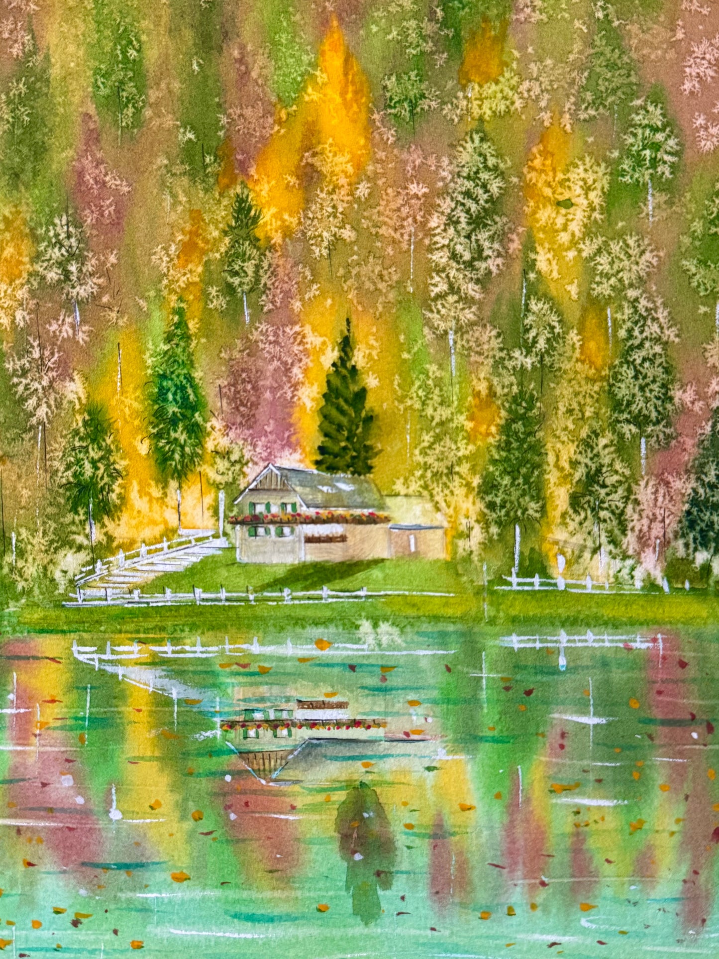 "November at Fusine Lakes" — Tatiana Mereacre (2025)